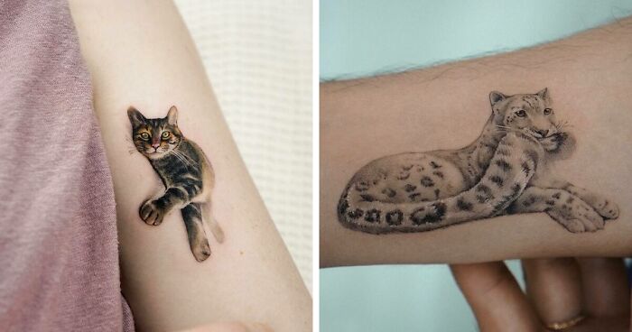 41 Animal And Pet Painting-Like Tattoos Made By This Artist