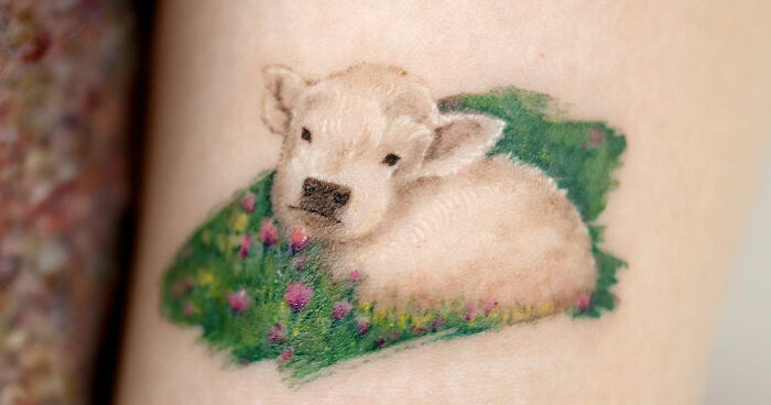 70 Painting-Like Tattoos With Elements Of Nature And Animals By Korean Ink Artist (41 Pics)