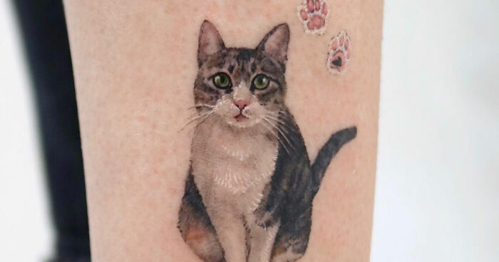 Here Are 41 Animal And Pet Painting-Like Tattoos By This Artist