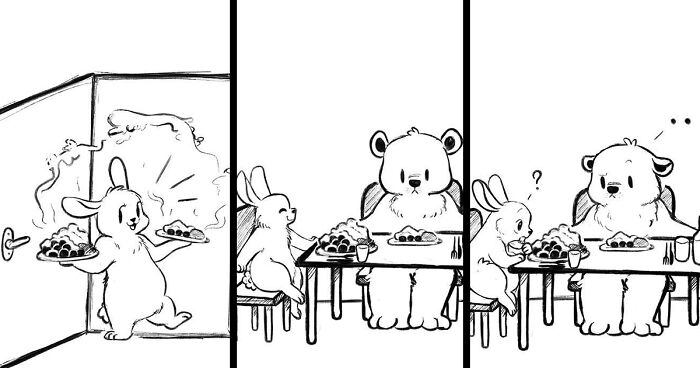 29 Adorable Comics About A Bunny And Bear Couple (New Pics)