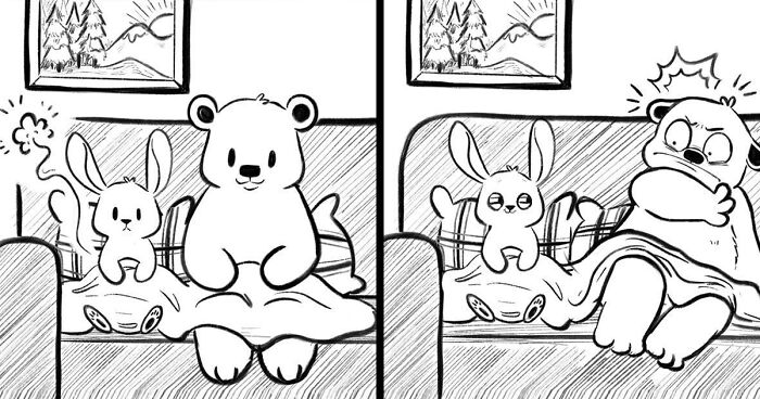 29 Heartwarming Comics Depicting Bunny And Bear Couple (New Pics)