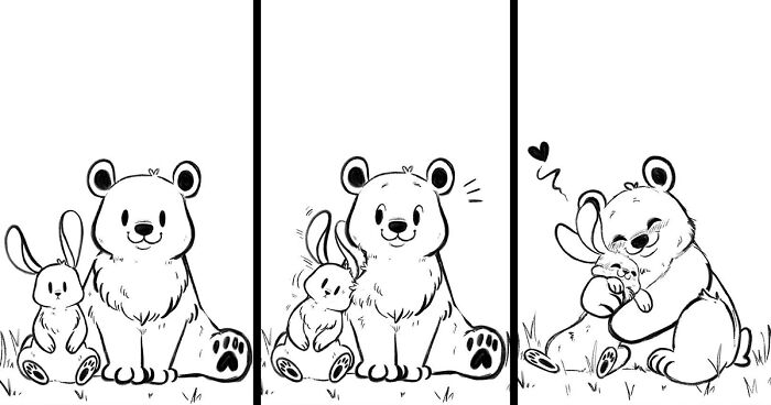 Artist Creates Wholesome Comics Featuring A Bunny And Bear Couple (29 New Pics)