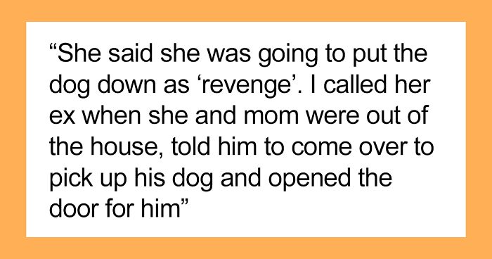 25 Y.O. Wants To Use Ex’s Dog For Her Revenge, Brother Returns The Dog She Stole And Moves Out