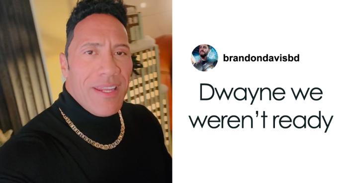 Dwayne Johnson Recreated Viral Meme Of Younger Self For Christmas, And Fans Were Not Ready