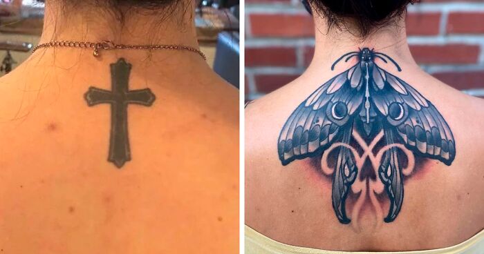 Tattoo Cover-Ups That Made These 55 People Fall Back In Love With Their Skin (New Pics)