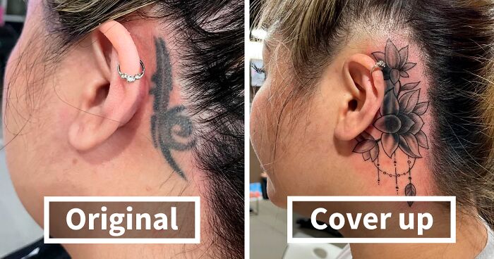 55 Tattoo Artists That Outdid Themselves In Covering Or Adjusting Someone Else’s Work (New Pics)