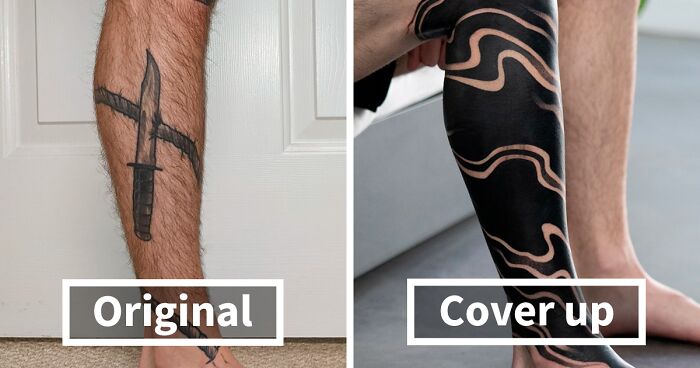 55 Excellent Tattoo Cover-Ups That Saved Someone’s Skin (New Pics) 