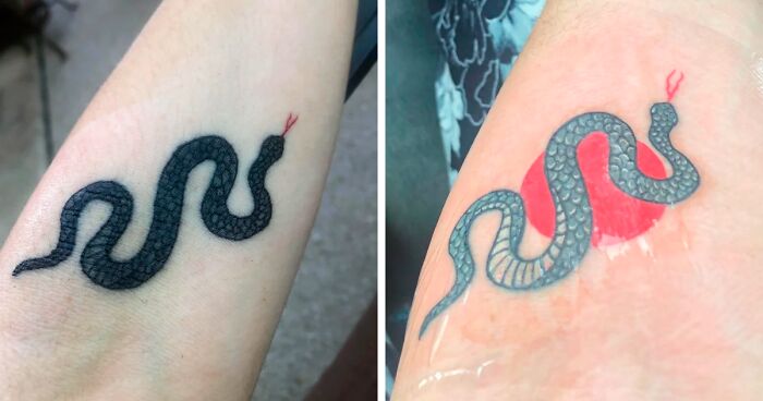 55 Times Tattoo Artists Fixed Unfortunate Pieces And Gave Them New Life (New Pics)