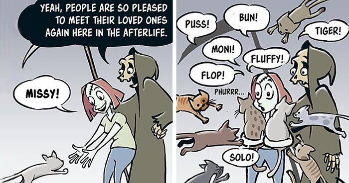 Embracing Afterlife Humor: 32 Comics By Jorgen Van Santen (New Pics)