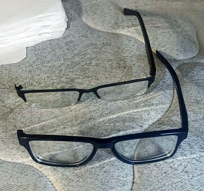 I Broke My Glasses This Morning. The Spare Glasses Just Broke 5 Minutes Ago