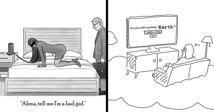 This Artist Creates Humorous One-Panel Comics, And Here Are His 36 Latest Works