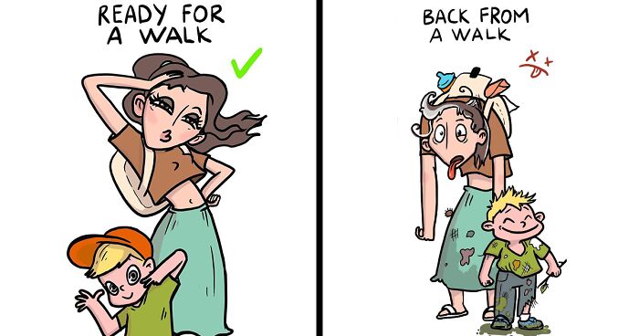 Moldovan Artist Creates Funny Comics Based On Her Real-Life Experiences Raising A Son (21 New Pics)