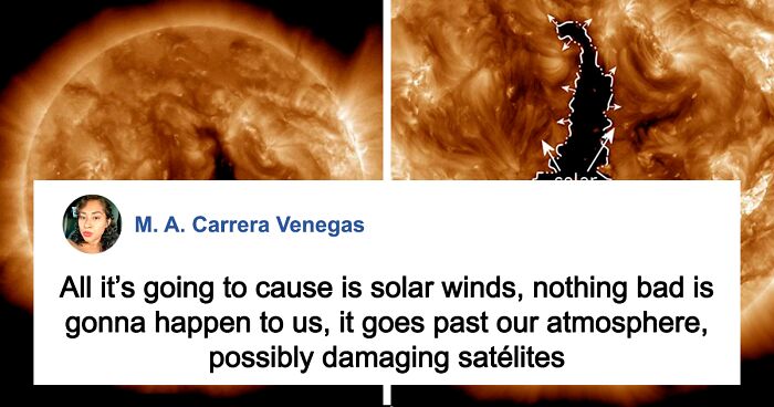 Superfast Solar Wind Is Being Spewed At Us Because Of A Colossal “Hole” In The Sun