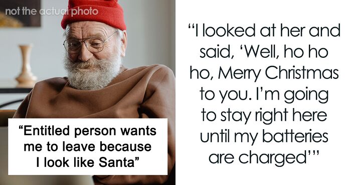 Guy Refuses To Leave Library After Mom Gets Mad At Him For Looking Like Santa