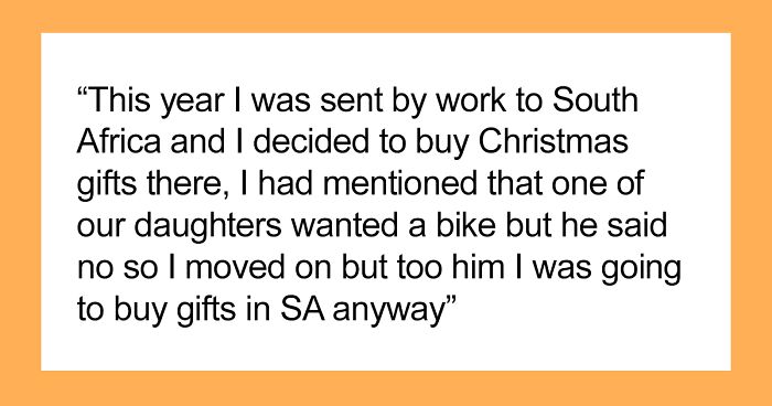 Wife Doesn't Tell Her Hubby About What Christmas Gifts She Bought Their Kids, Is Left Without A Gift