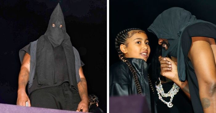 “He Needs Help”: People Outraged As Kanye West Wears Black KKK Hood During Performance