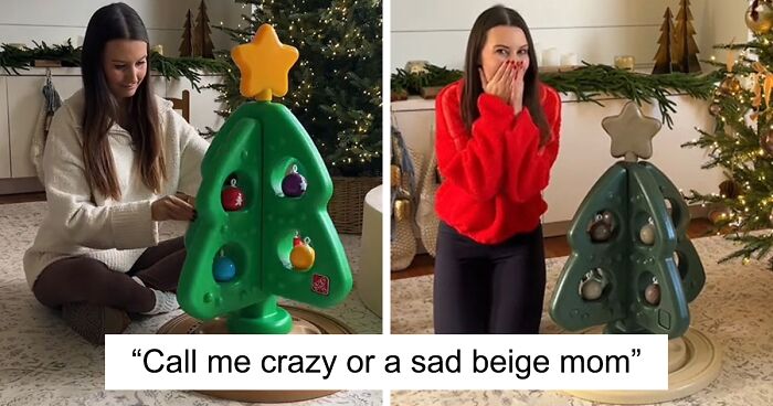 'Beige' Mom Shares She Repainted Her Toddler's Christmas Tree, Gets Roasted In The Comments