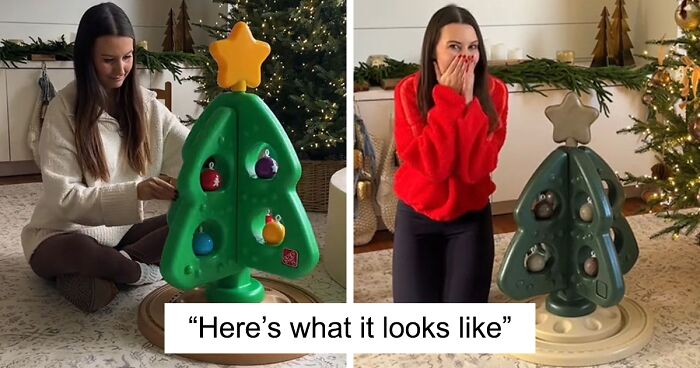 The Internet Reacts To Mom Spray-Painting Child’s Lively Christmas Tree A Beige Tone