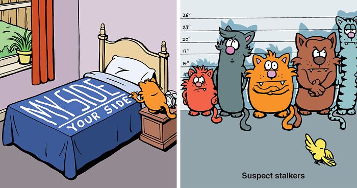 Artist Purrfectly Describes What Having A Cat Is Like, And Here Are His 50 New Comics