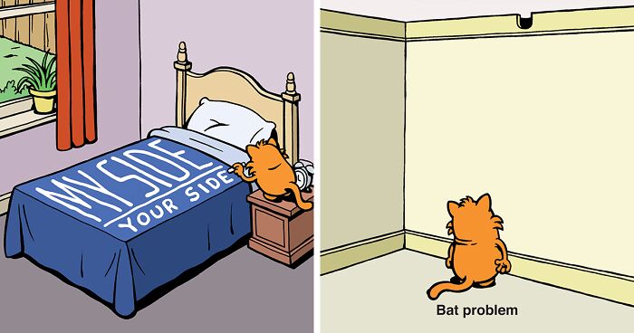 Artist Creates Fun Comics That Cat Owners Might Relate To (50 New Pics)