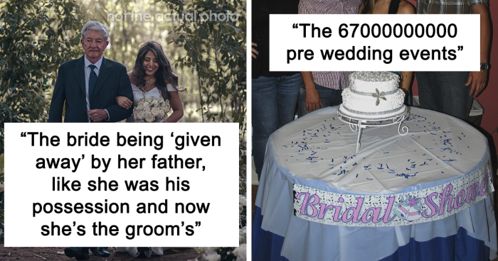 37 Weird, Stupid, And Dated Wedding Traditions That Still Exist, According To This Thread