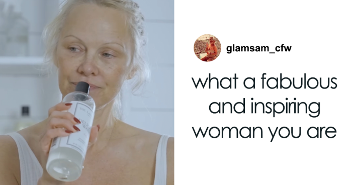 “So Free And Natural”: People Praise Pamela Anderson’s Makeup-Free Look In Laundry Ad