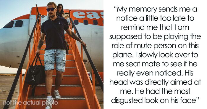 Plane Passenger 'Turns’ Mute For The Flight When His Seatmate Misinterprets Why He Can’t Speak