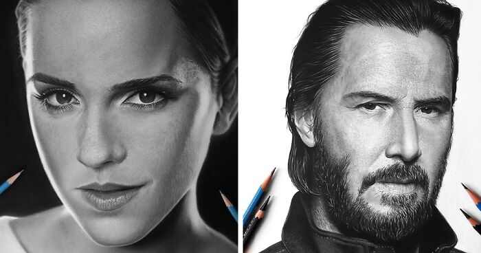 21 Incredibly Realistic Portraits Of Celebrities By Matheus Macedo