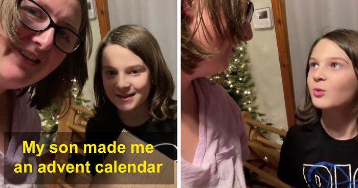 10-Year-Old Feels Bad His Mom Didn't Get An Advent Calendar, So He Makes Her One