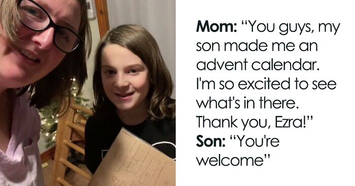 10-Year-Old Makes His Mom An Advent Calendar, Melts The Hearts Of The Internet