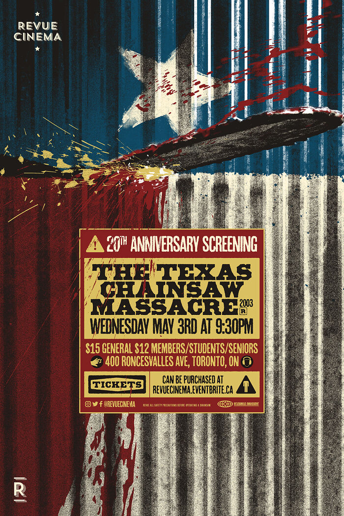 "The Texas Chainsaw Massacre" Movie Screening Poster