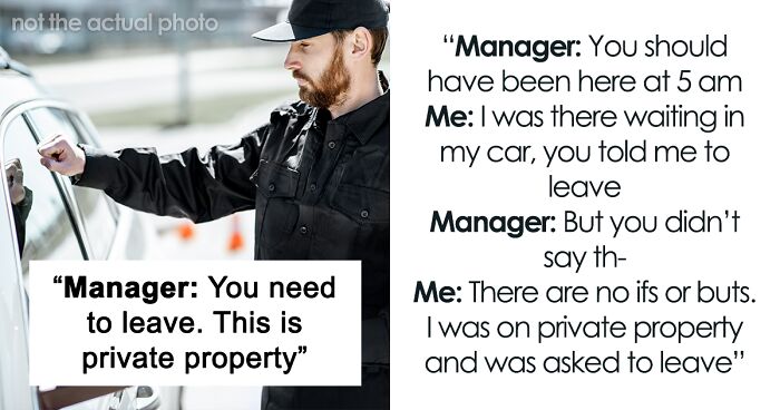 Guy Maliciously Complies And Leaves Private Property Even Though He Was Supposed To Work There