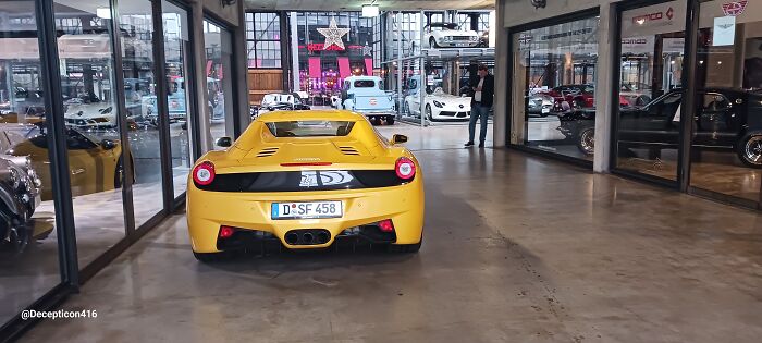 The First Car I Saw Upon Entering, A Ferrari 458