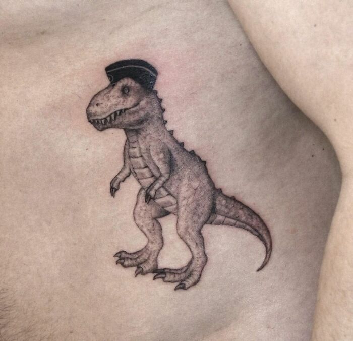 T-Rex With A Police Cap