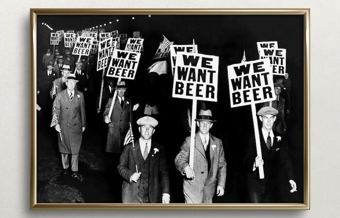 Let's Brew Up Some History With A Side Of Nostalgia; This Beer Protest Wall Art Is A Nod To Those Who Wouldn't Let Their Pints Go Quietly Into The Night.