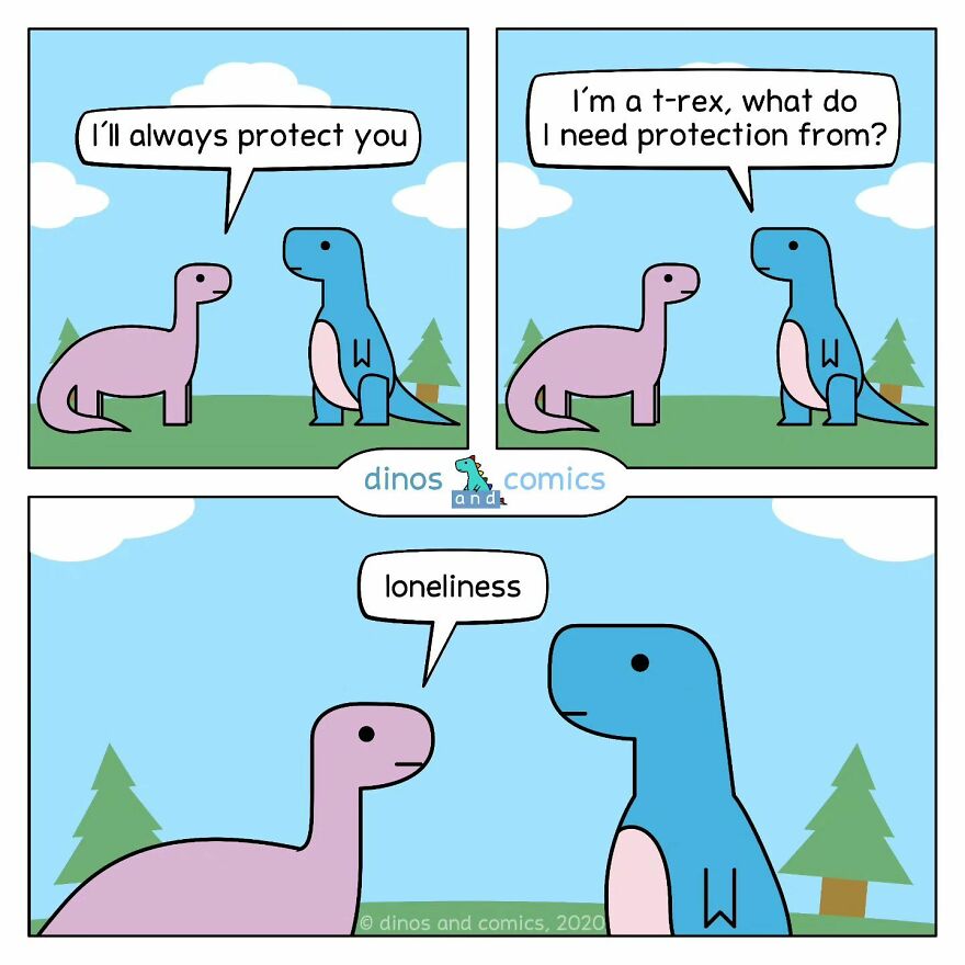 Witty And Heartfelt Comics By “Dinosaur Couch” (New Pics)