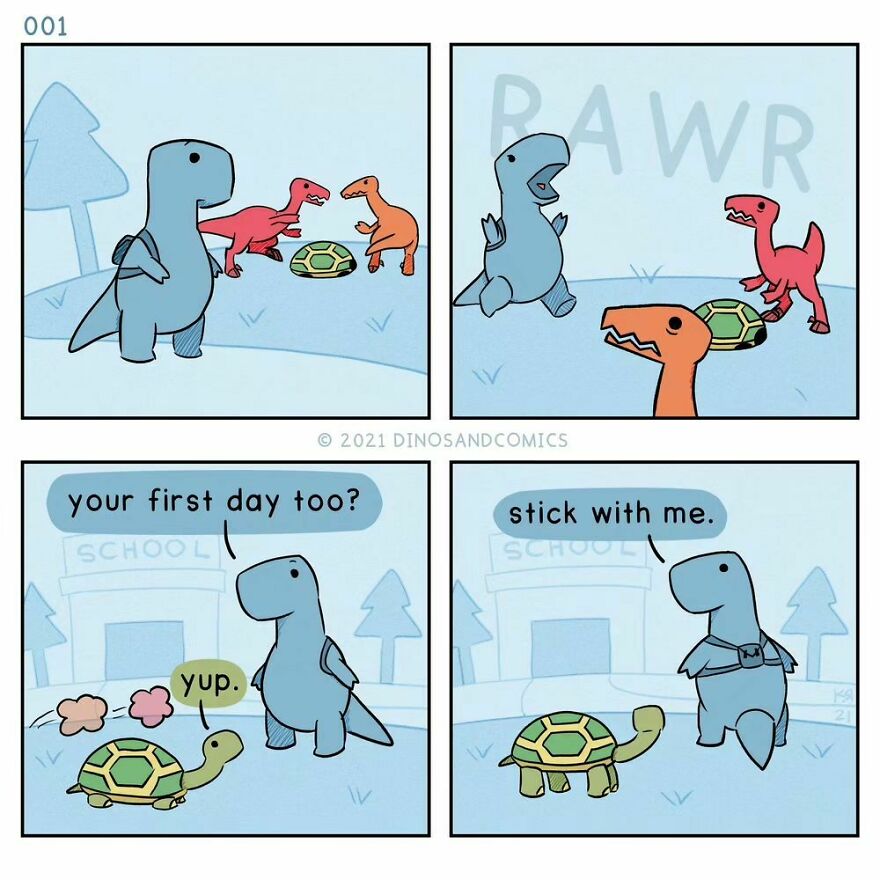 Witty And Heartfelt Comics By “Dinosaur Couch” (New Pics)