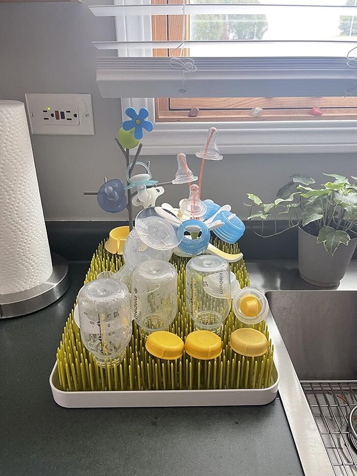 Welcome To The Baby Bottle Garden Party Where The Boon Lawn Calls The Shots. With Twig And Stem Buddies In The Mix, This Drying Rack Bundle Is The Nursery's Refreshment Station Royalty.