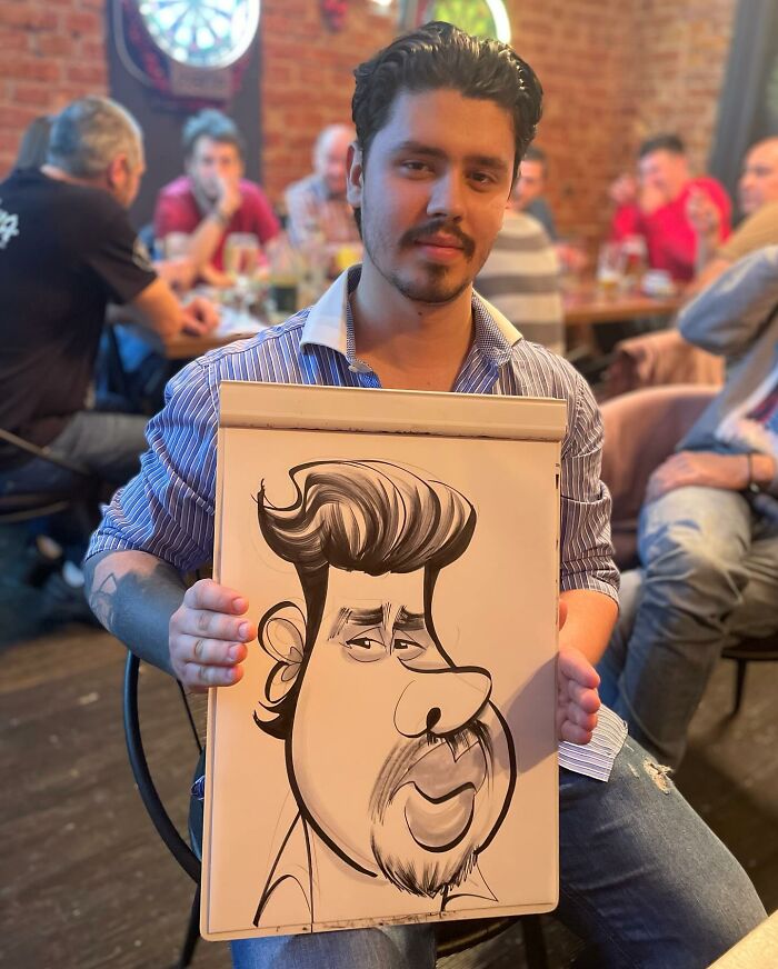 Artist Surprises People With His Caricatures, Showing Their Real Faces In A Funny Way