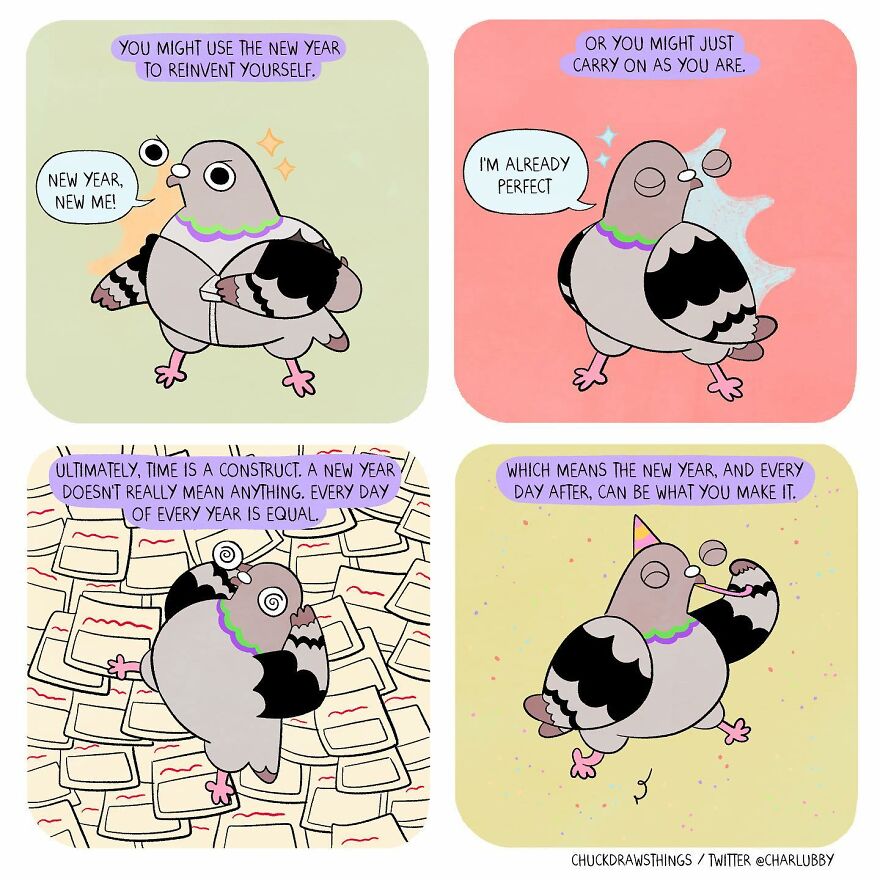 This Artist Creates Comics About Mental Illness Using Pigeons (New Pics)