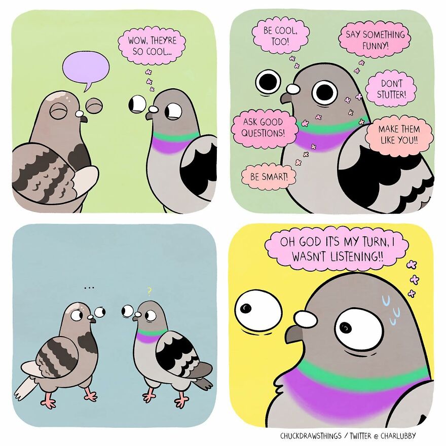 This Artist Creates Comics About Mental Illness Using Pigeons (New Pics)