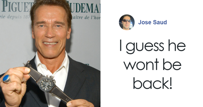 Police Protocol In Question After Arnold Schwarzenegger Escorted To ATM To Pay Customs Tax