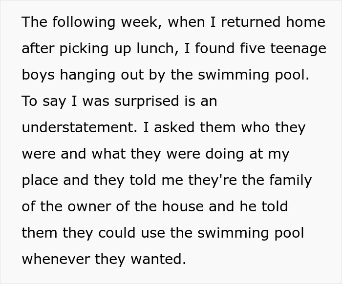 Woman Comes Home To Find Random Teenagers In Her Pool, Starts A Series Of Petty Revenge