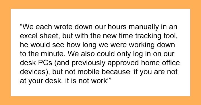 “If You Are Not At Your Desk, It Is Not Work”: Employees Follow Boss’ New Rules Very Literally