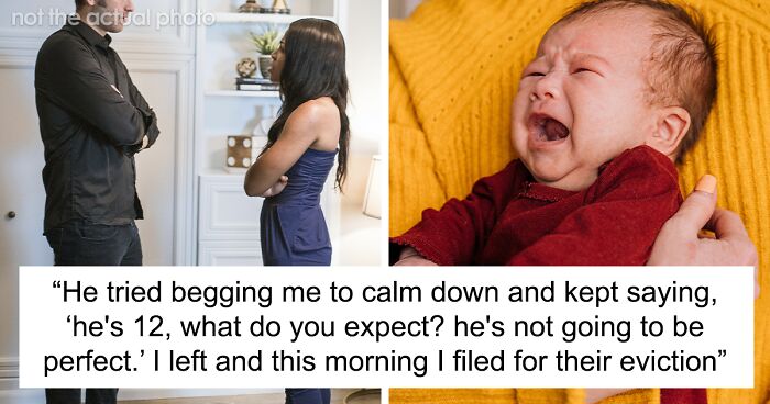 12 Y.O. Thinks It's Funny To Scare The Baby, Woman Serves Him And His Dad An Eviction Notice