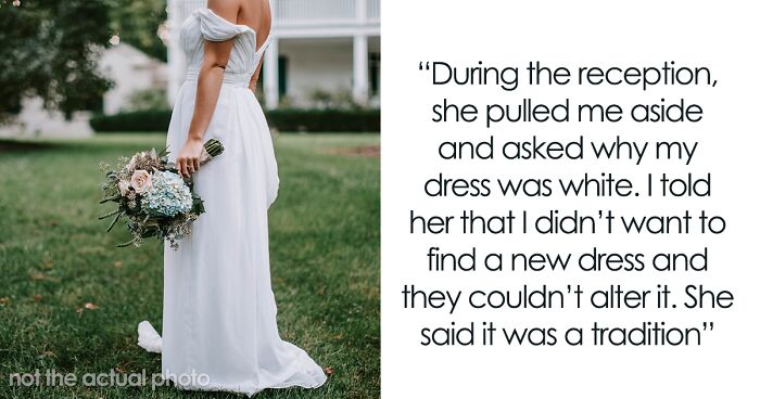 Husband And His Family Very Disappointed This Bride Wore White To Her Wedding