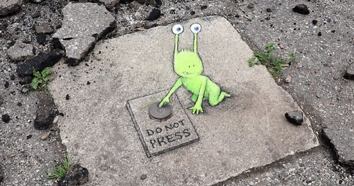 50 Doodled Creatures That Popped Up In Unexpected Places, By David Zinn (New Pics)