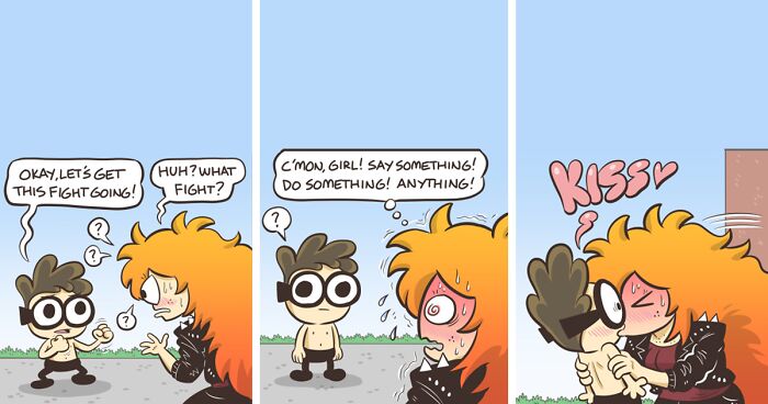 Artist Created 45 New Comics About Best Friends, One Of Whom Is A Jock, And The Other A Nerd