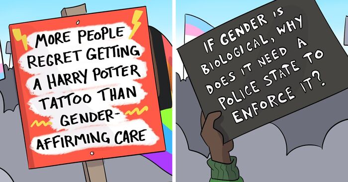 Artist Creates Candid Comics To Foster Acceptance And Normalize Transgender Experiences (40 Pics)