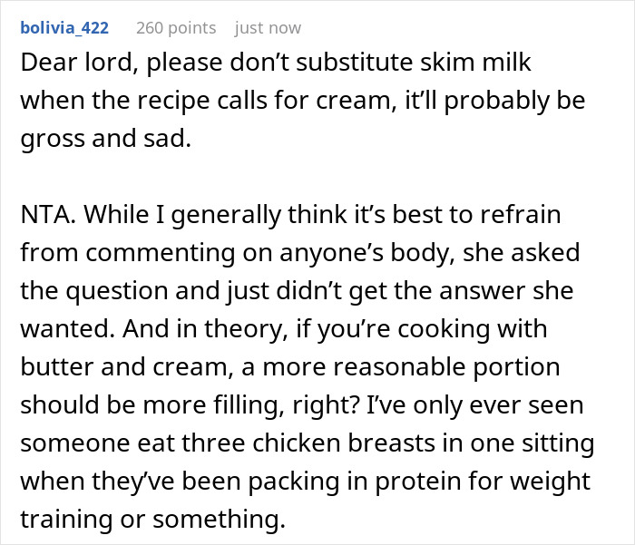 DIL Is Confused Why She’s Gaining Weight, Woman Points Out That She Eats A Lot 